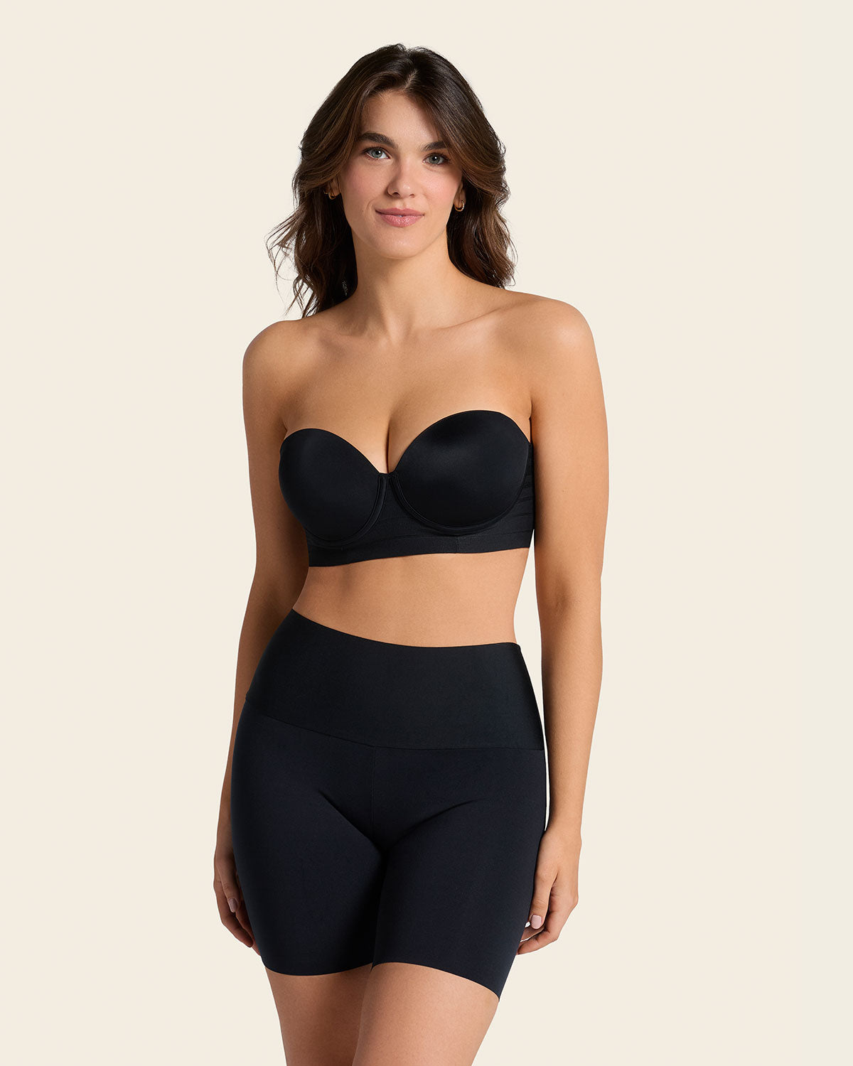 NAYA - Onzichtbare Slip Short - LivingCurves Panties Bruin / S