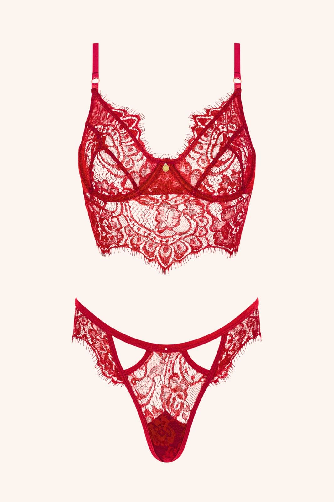LÉONIE – Ivory Kant Longline BH