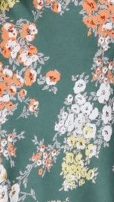 Midi Jurk Met Bloemenprint