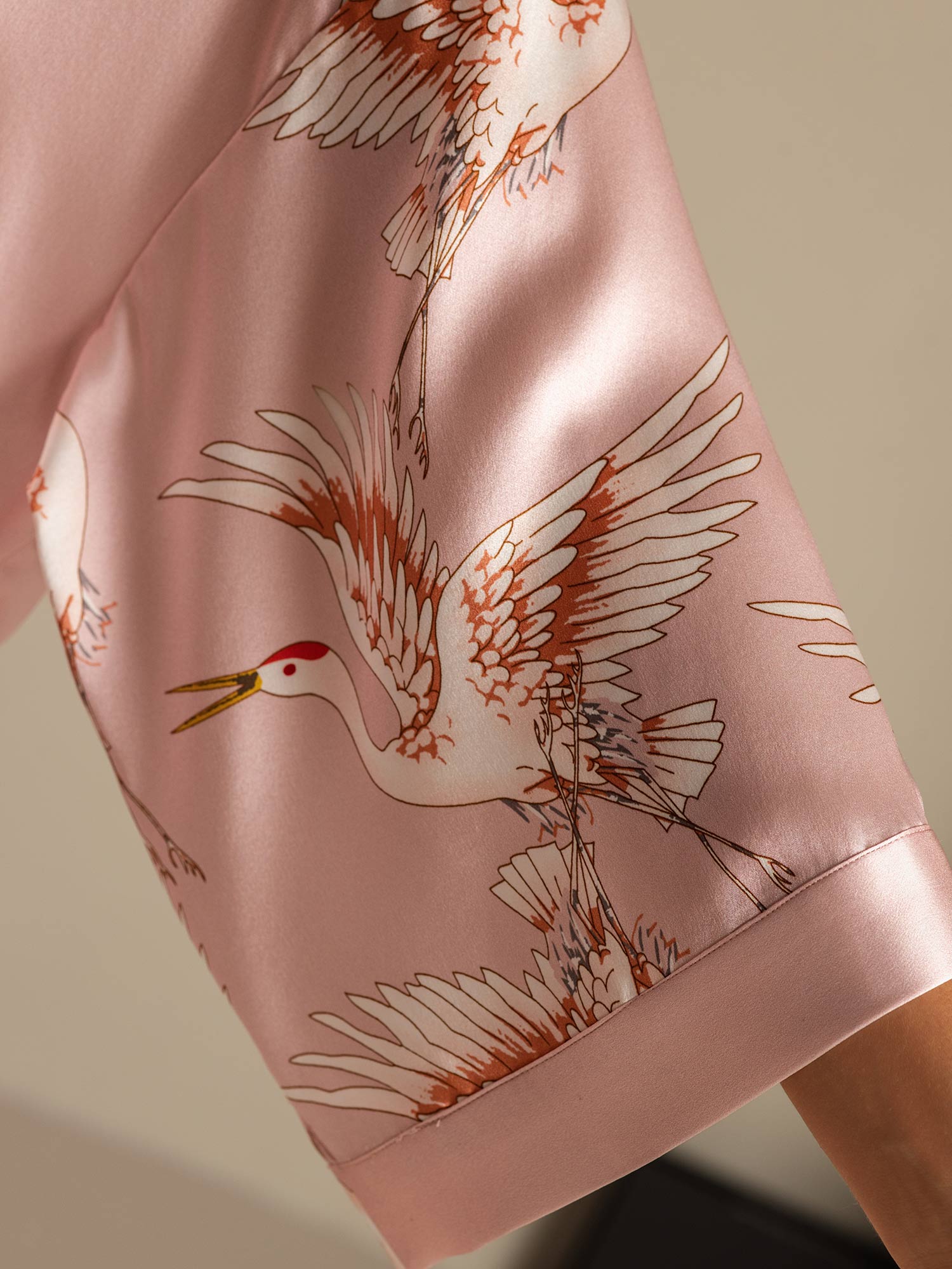 Satijnen Kimono Ochtendjas Dames