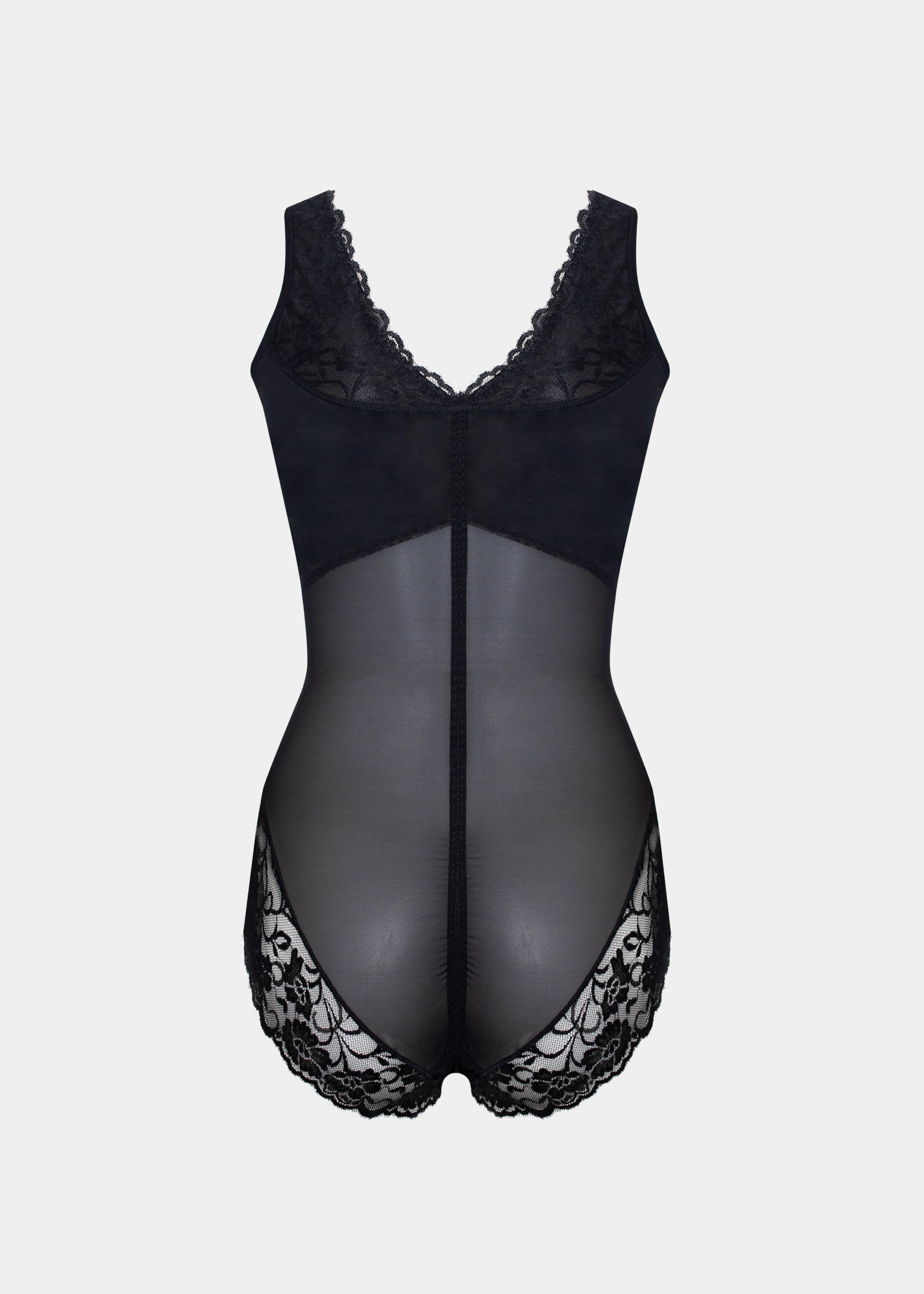 Dames Corrigerende Body met Mesh en Kant Sterk
