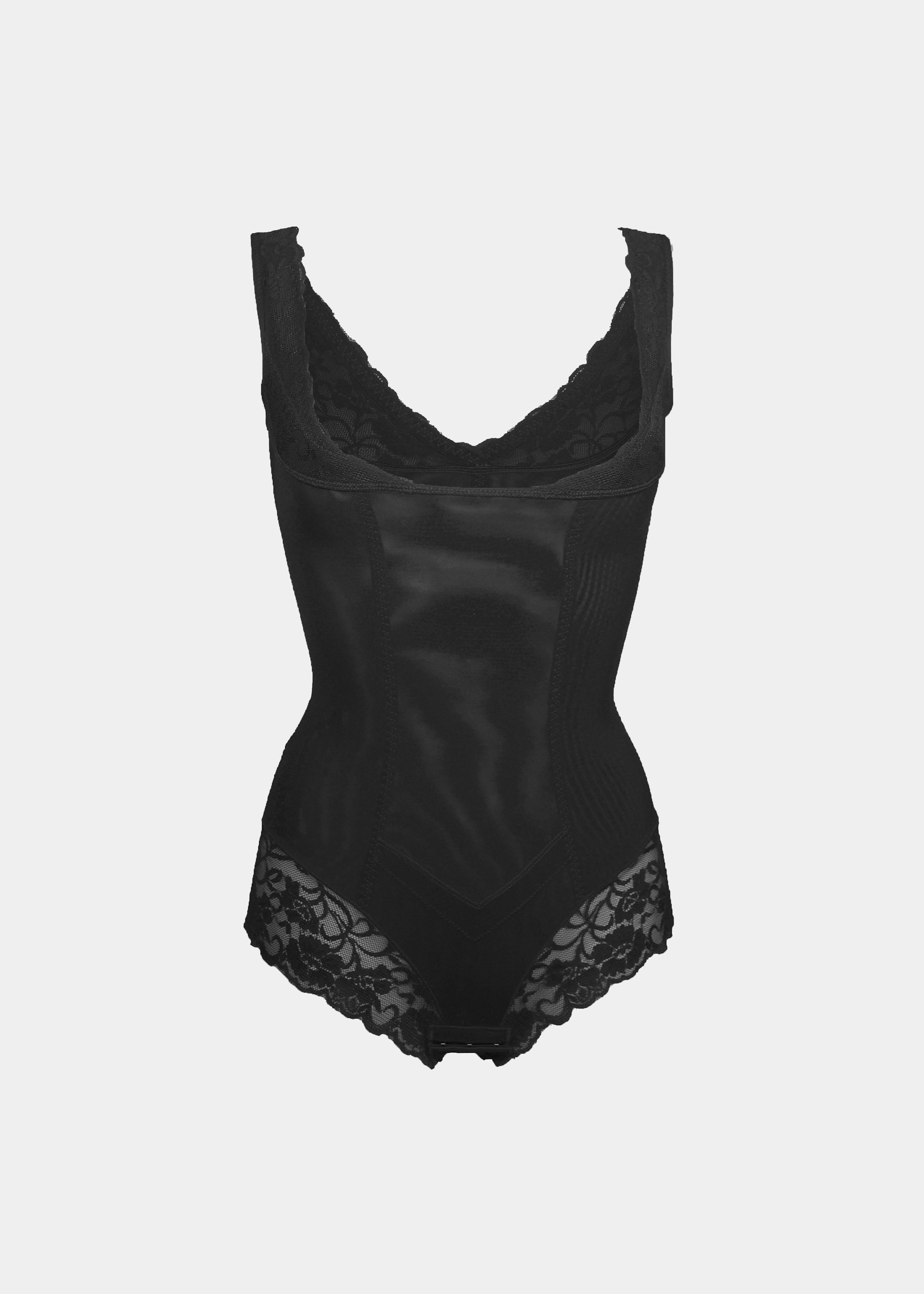 Dames Corrigerende Body met Mesh en Kant Sterk