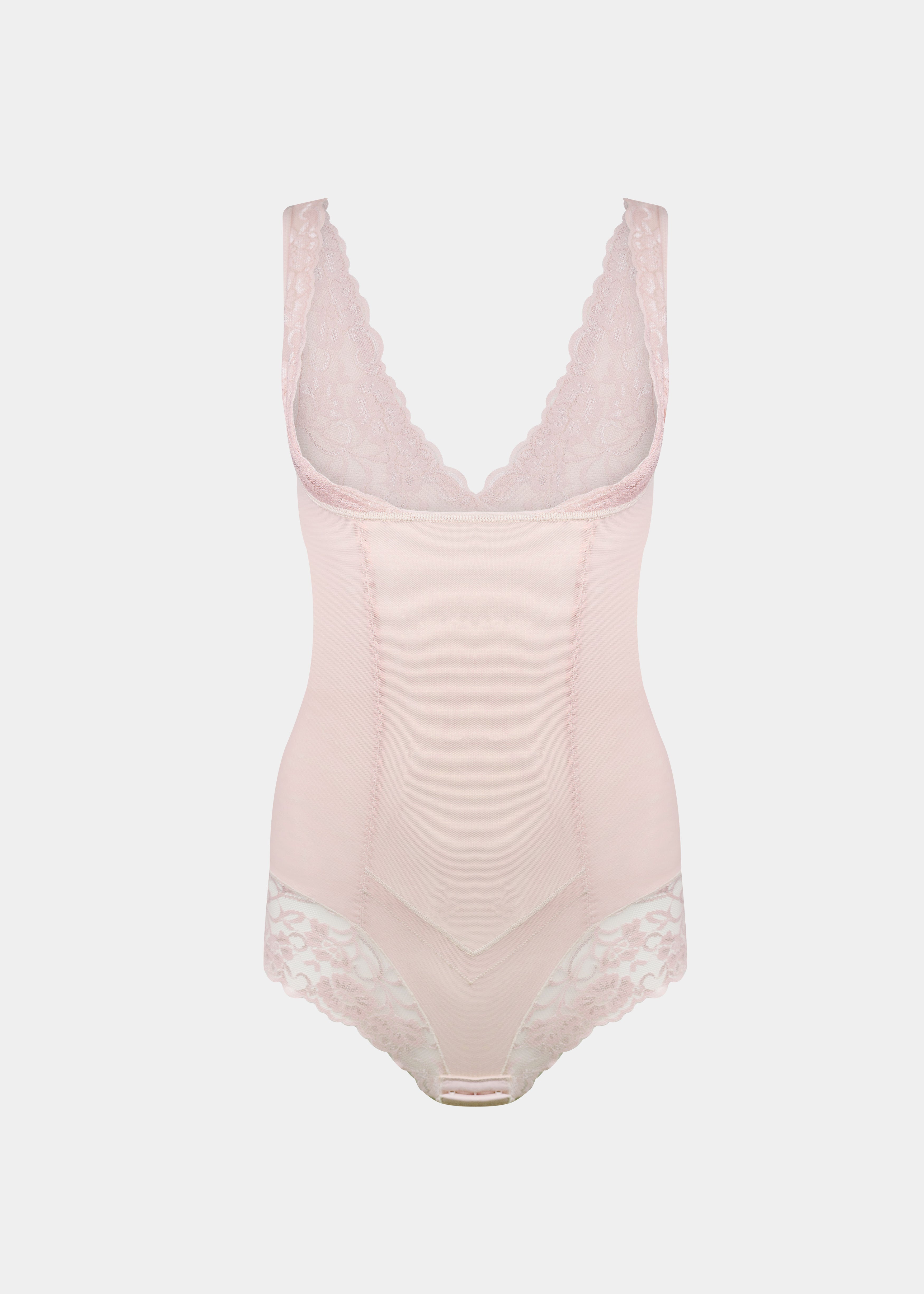 Dames Corrigerende Body met Mesh en Kant Sterk
