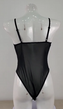 Bodysuit Dames Mesh – Zwart Kant Met Beugel – Sculpting Pasvorm & Draagcomfort