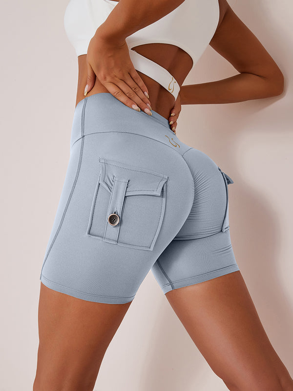 Sportshort Dames Cargo Hoge Taille met Lift-Effect
