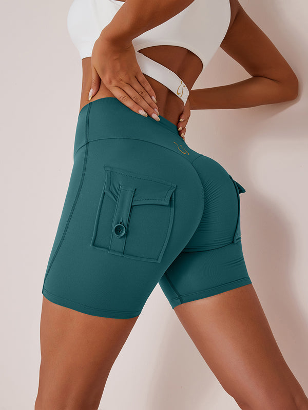 Sportshort Dames Cargo Hoge Taille met Lift-Effect