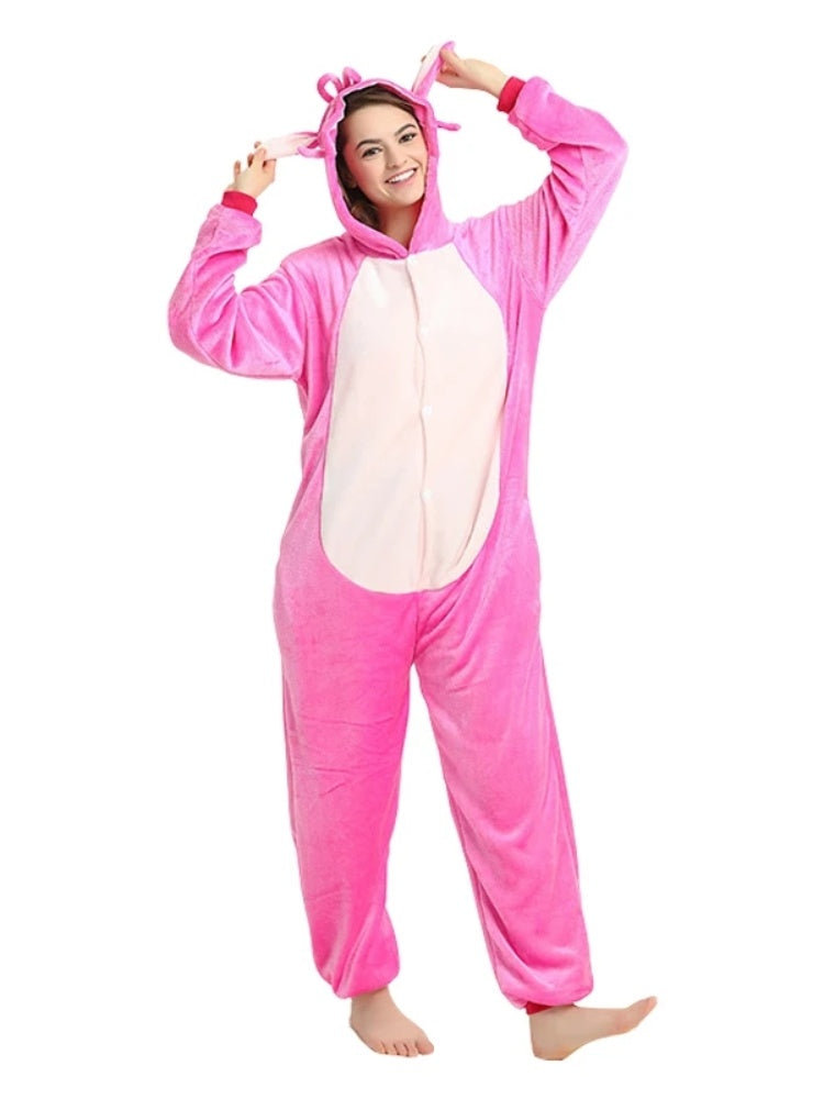 Dames Pyjamaset met Capuchon en Losvallende Pasvorm