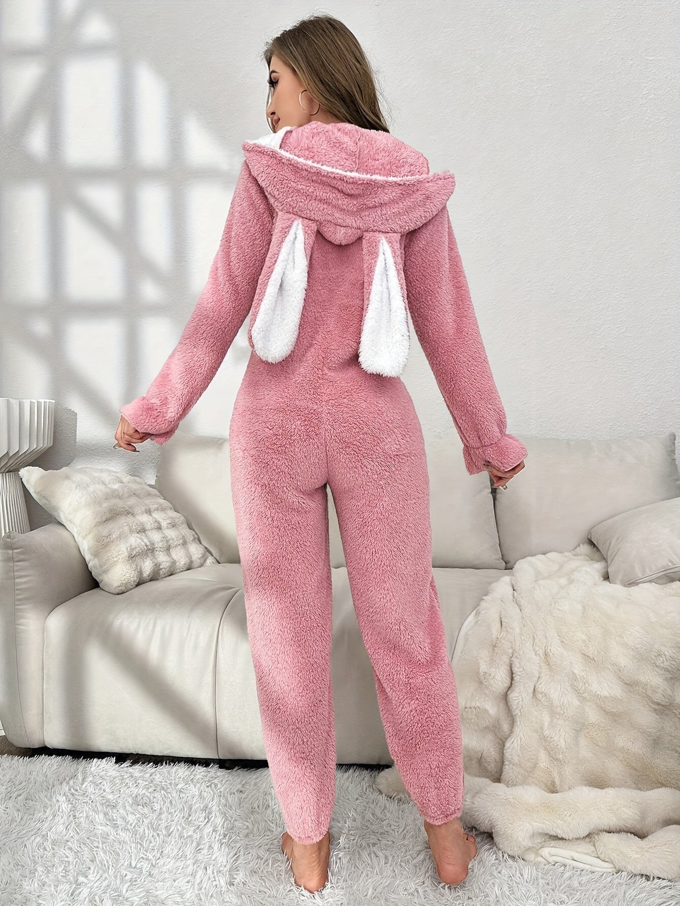 Dames Pyjamaset met Capuchon en Stretchstof | Maud