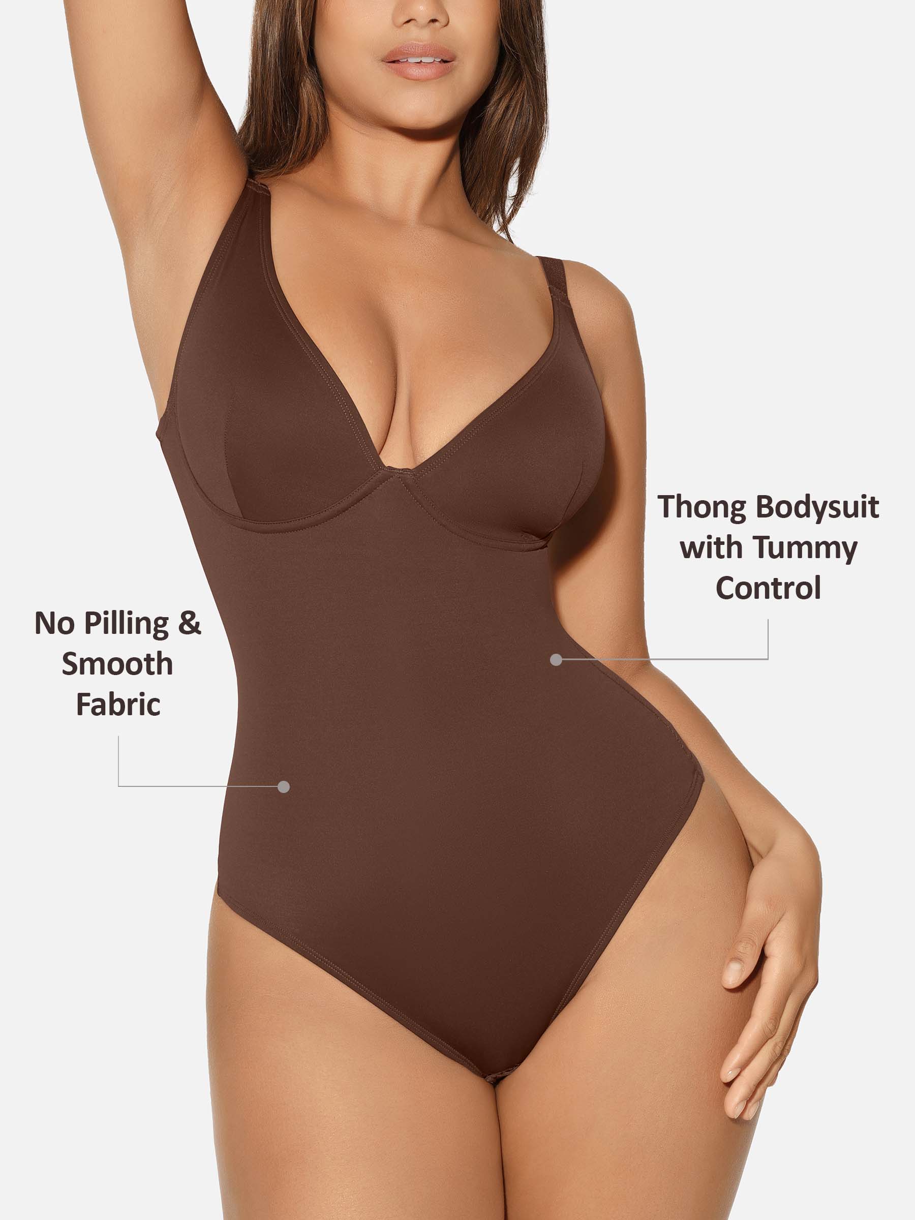 SHAPE ESSENTIAL – Corrigerende Body Dames met V-hals – Buikcontrole & Glad Silhouet