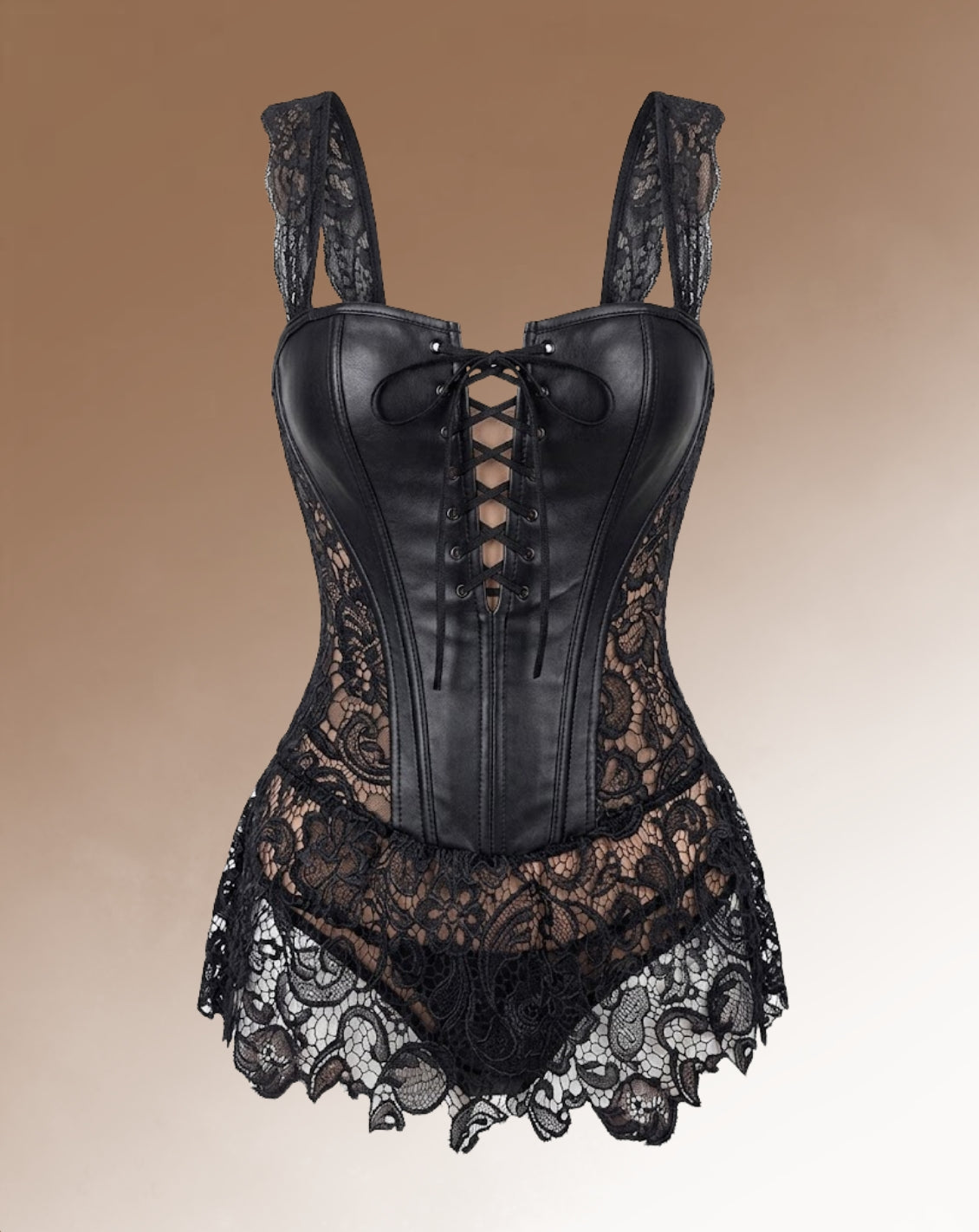 Korsetjurk Dames Kant – Van Leer