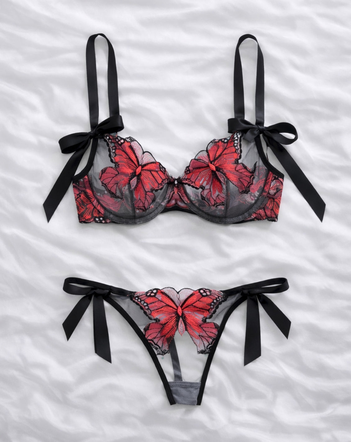 LYRA - Lingerieset Dames Kant – Vlinder – Luxe Lingerie met Comfort