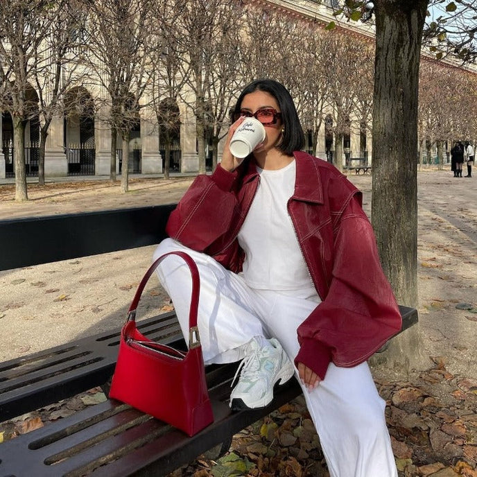 Dames Jas met Ritssluiting en Oversized Pasvorm