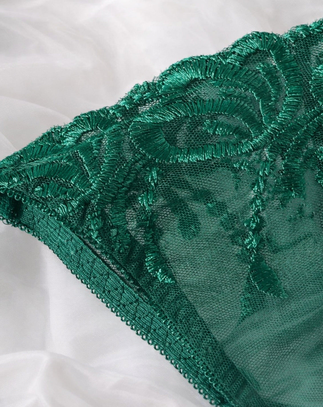 ELORA - Lingerieset Dames Kant – Smaragdgroen – Verfijnde Set & Vrouwelijke Pasvorm