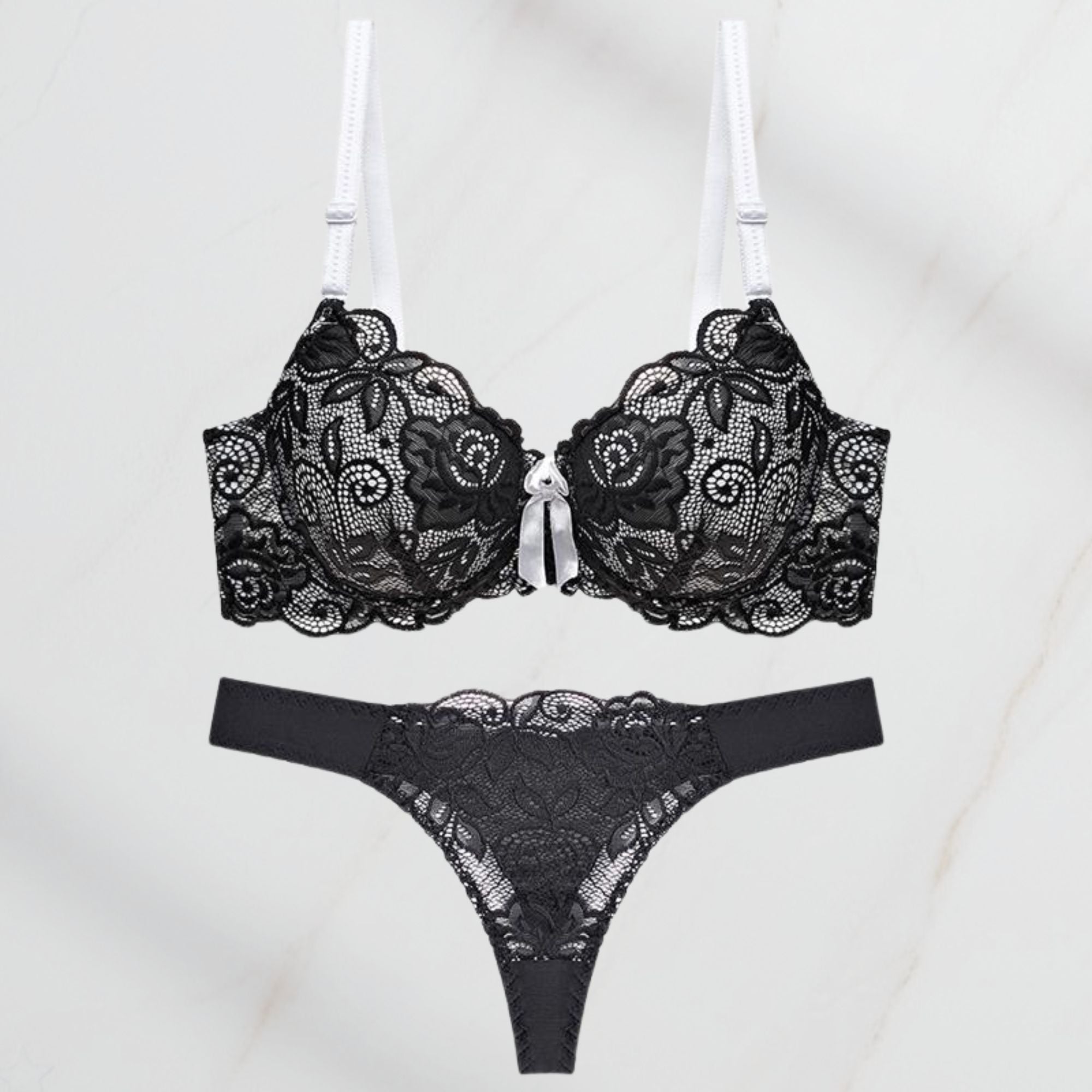 CÉLESTINE - Bh En String Set Dames Kant – Zacht Draagcomfort & Elegante Look