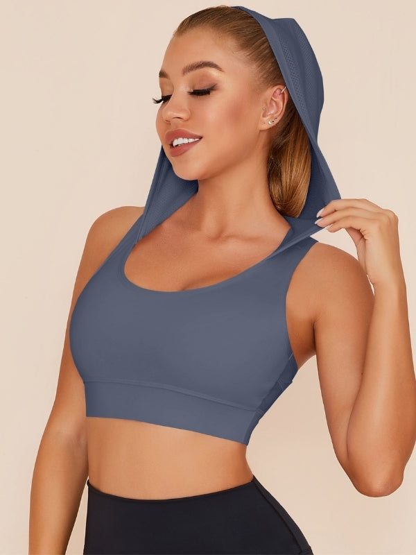 Sporttop Dames Hooded Vest – Effen Kleuren – S t/m 3XL