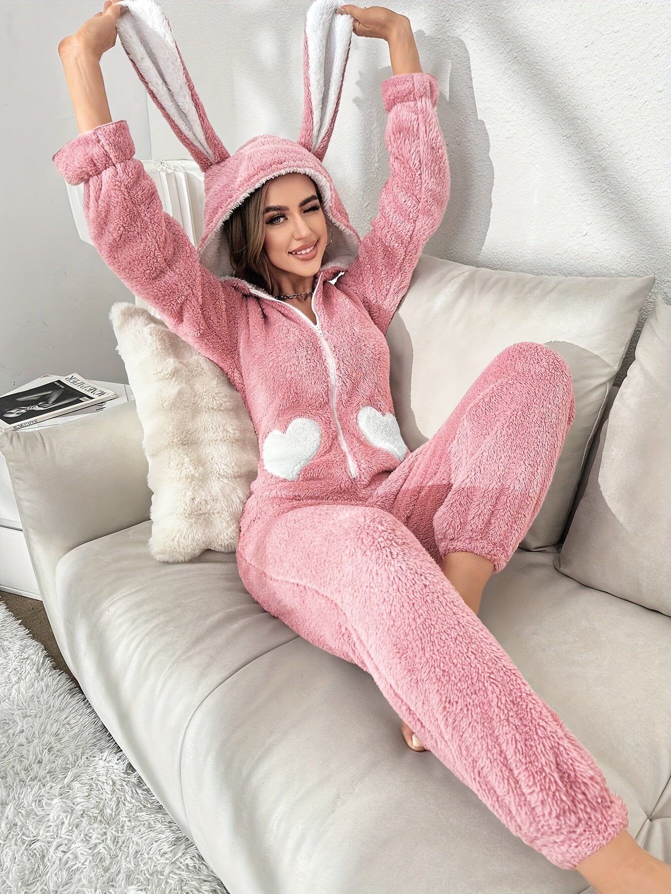 Dames Pyjamaset met Capuchon en Stretchstof | Maud