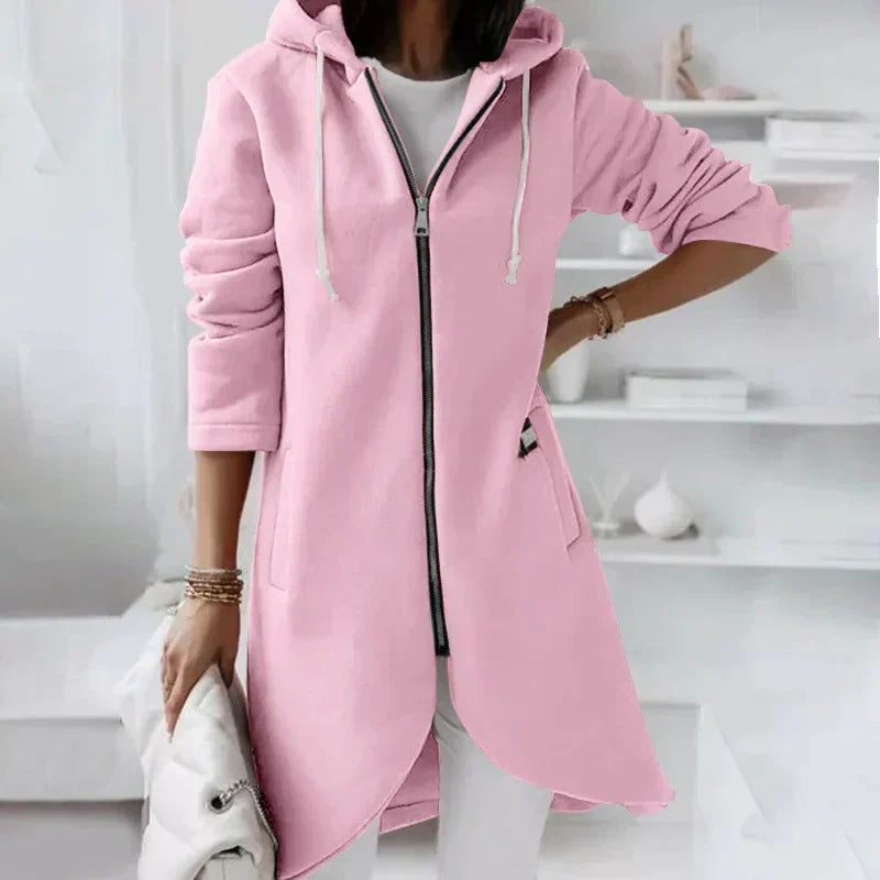 Miss | Hoodie Dames Lang Ritssluiting Oversized Herfst