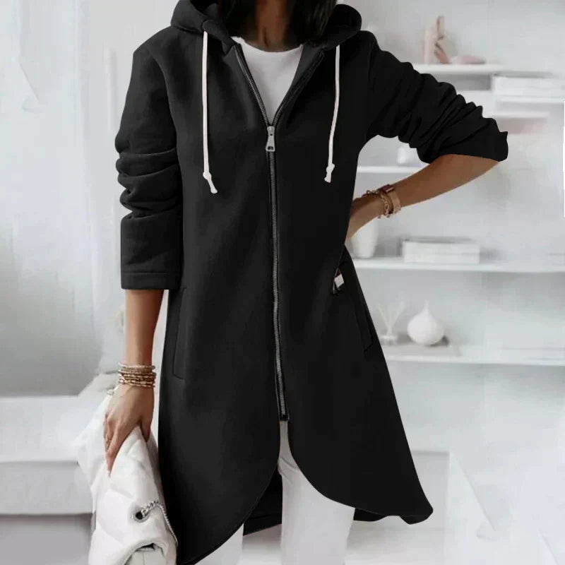 Miss | Hoodie Dames Lang Ritssluiting Oversized Herfst