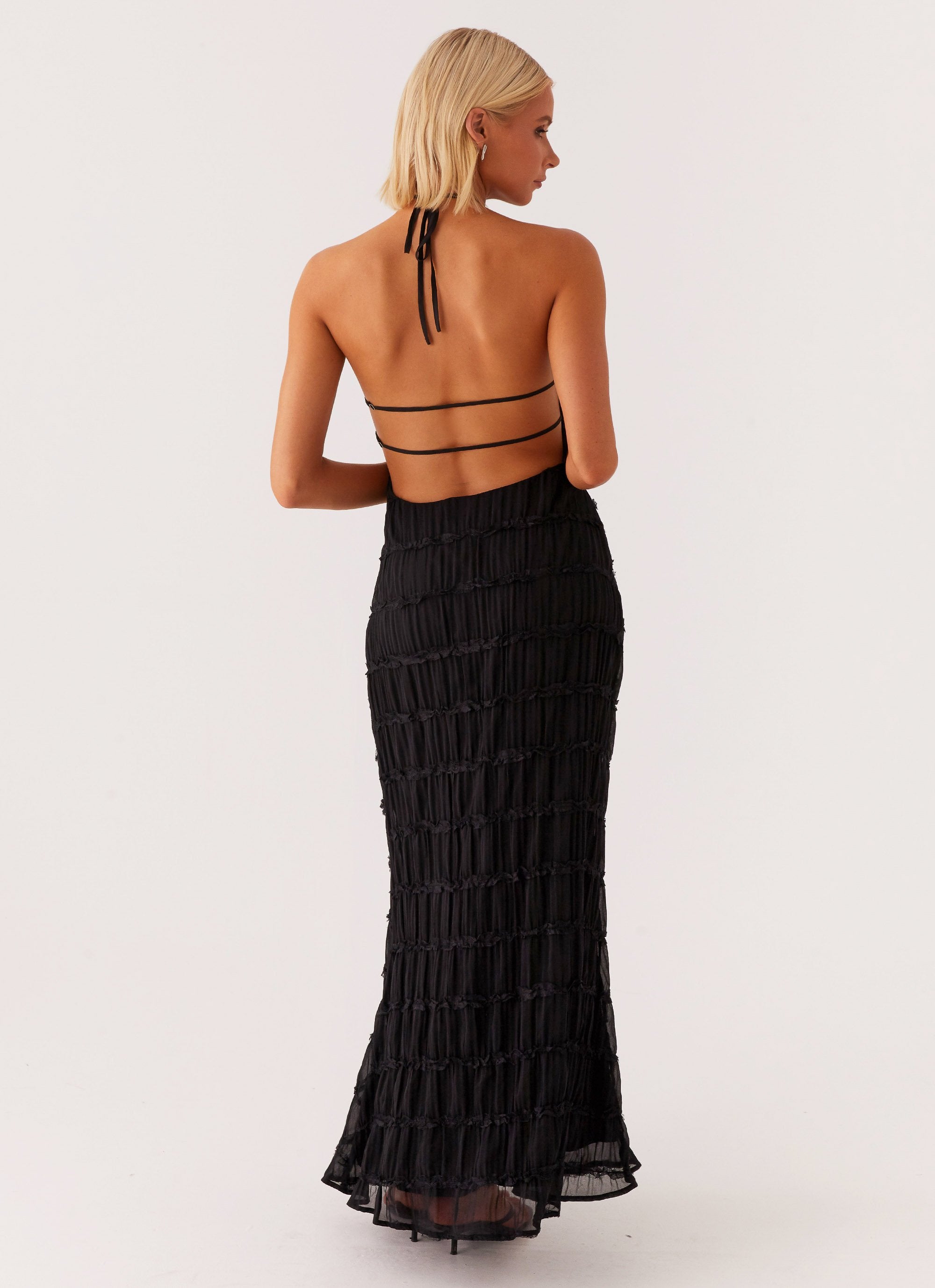 Maxi Jurk Halter – Open Rug Zomerjurk Dames