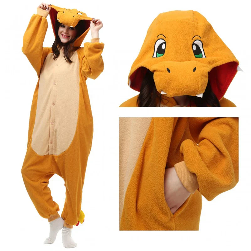 Dames Pyjamaset met Losvallende Pasvorm | Charmander