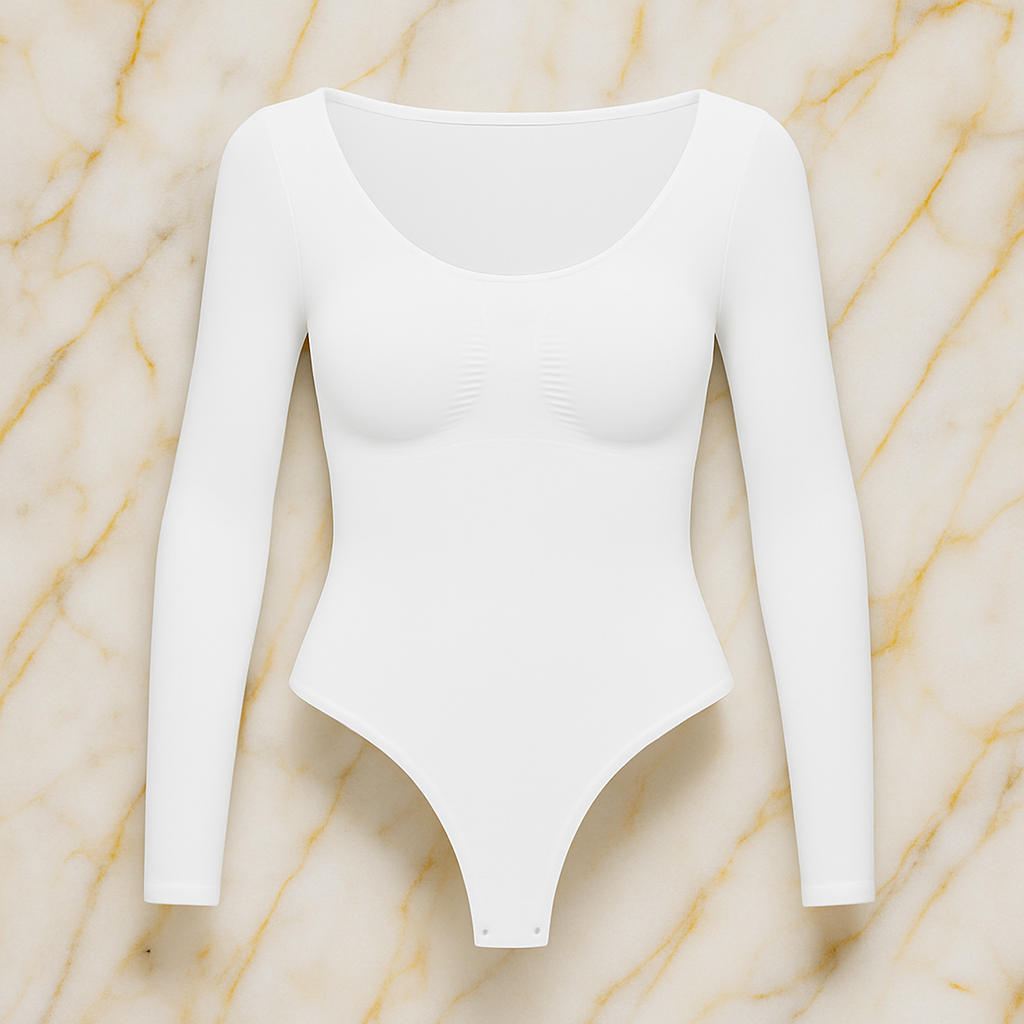 LIVC – Corrigerende Body Dames Lange Mouw Stringmodel – Direct Glad Silhouet