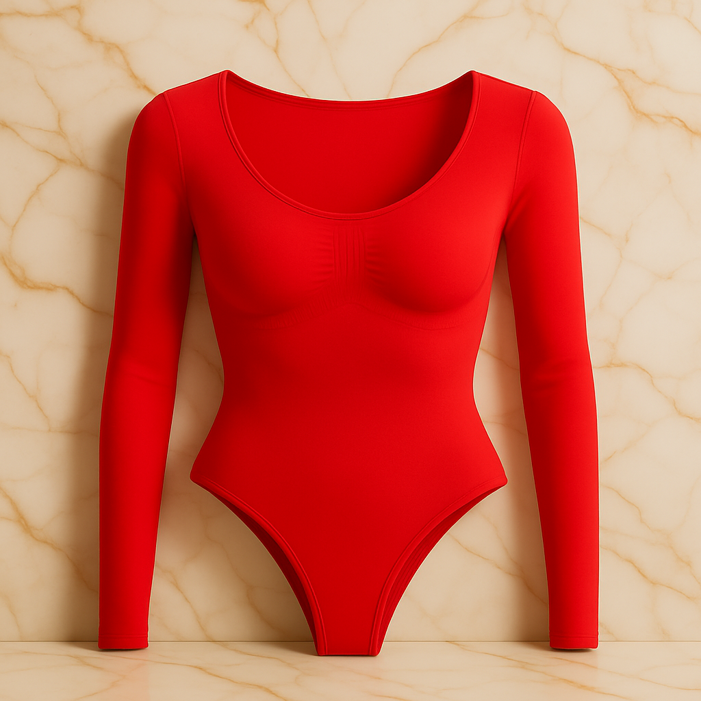 LIVC – Corrigerende Body Dames Lange Mouw Stringmodel – Direct Glad Silhouet