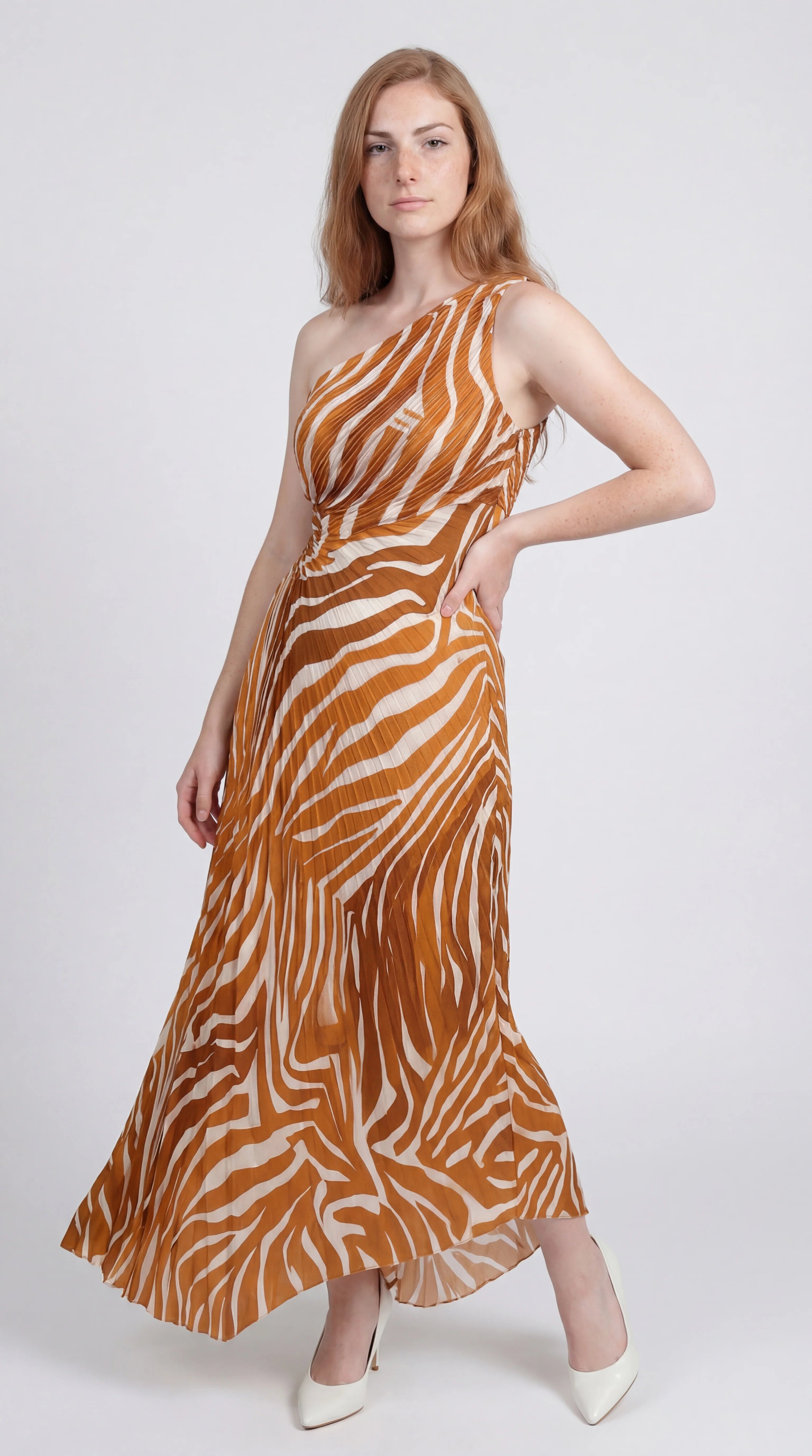 Maxi Jurk One Shoulder – Bloemenprint Zomerjurk