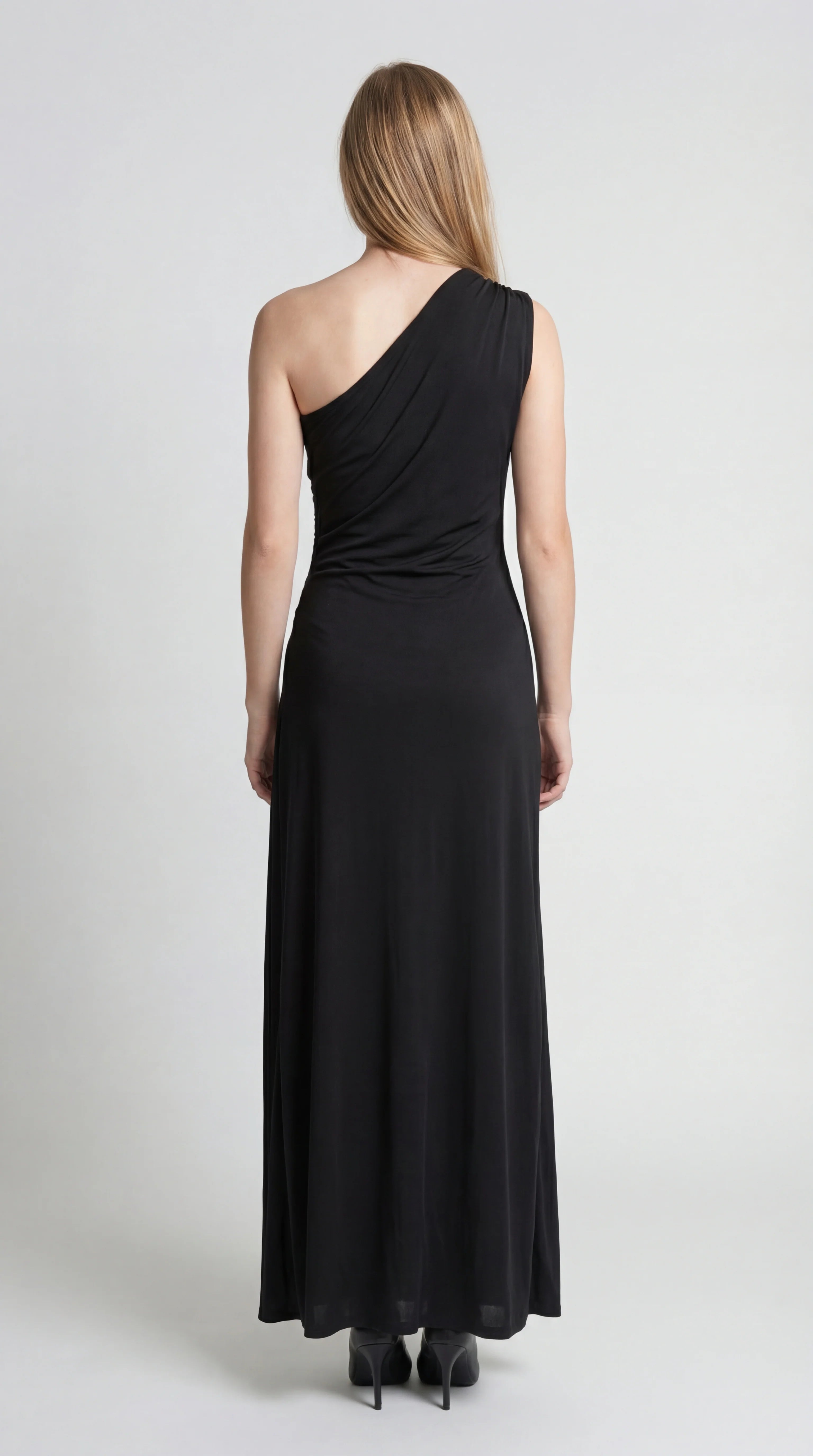 Maxi Jurk One Shoulder – Slanke Zomerjurk