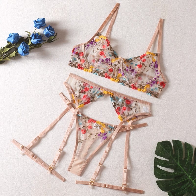 LIVC - Lingerieset Dames Bloemen