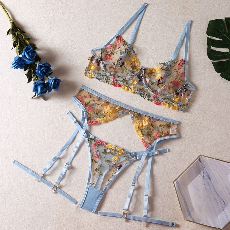 LIVC - Lingerieset Dames Bloemen