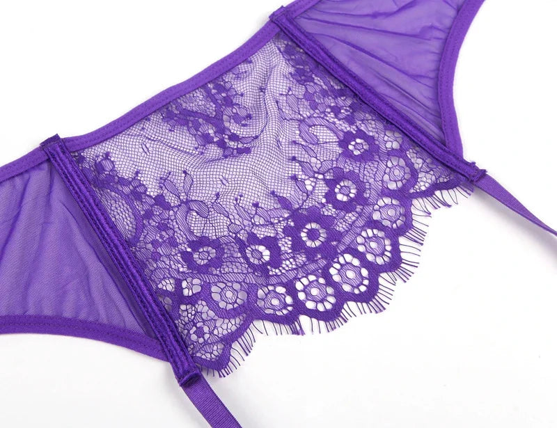 CLARA - Lingerieset Dames Kant – Met Opengewerkt Design – Elegante Set met Sensuele Look
