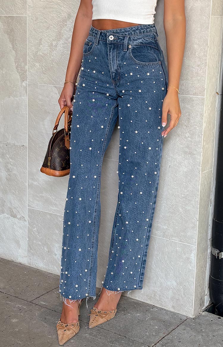 Hoge Taille Jeans Dames