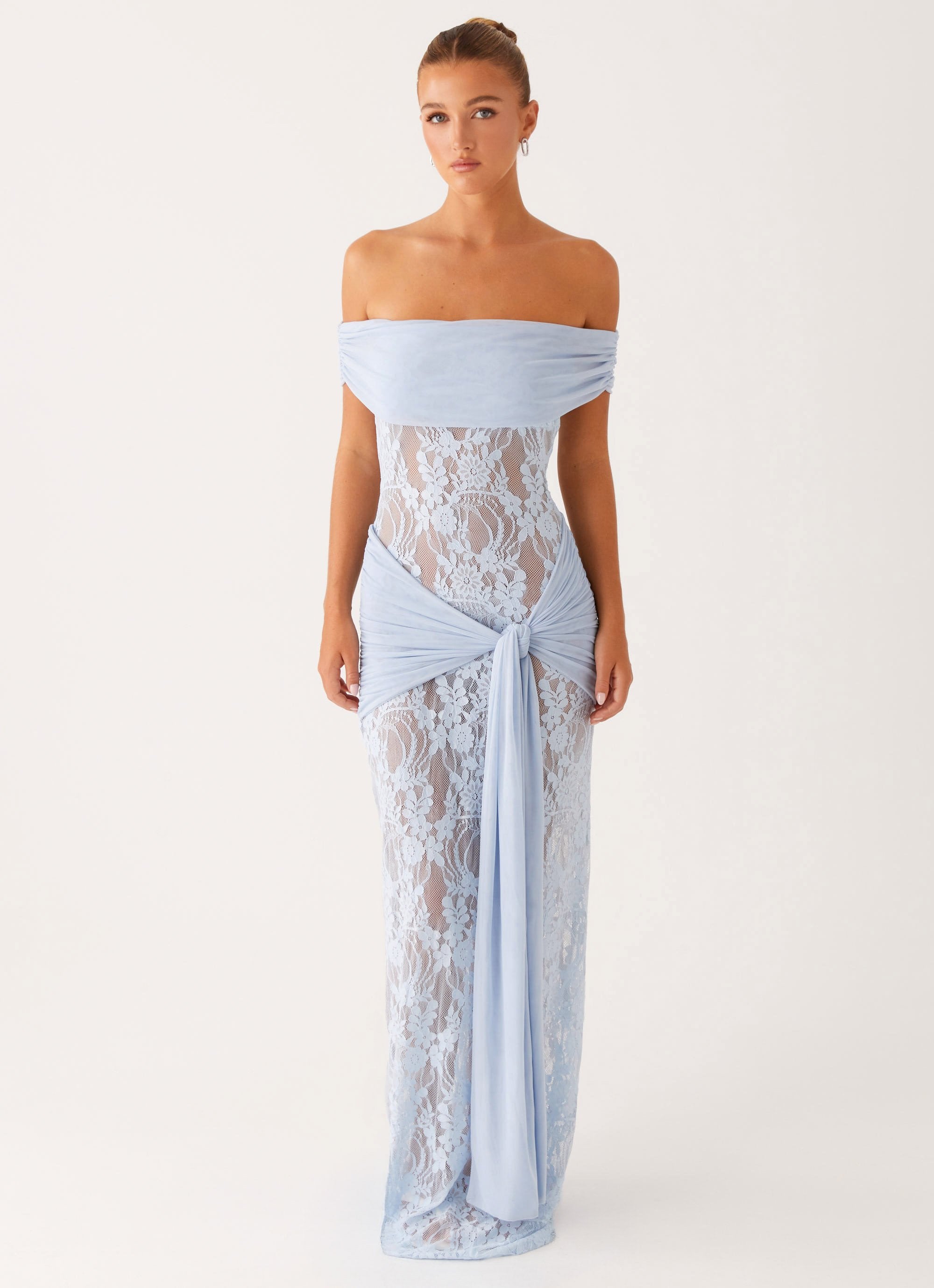Maxi Jurk Off Shoulder – Kant Zomerjurk Elegant