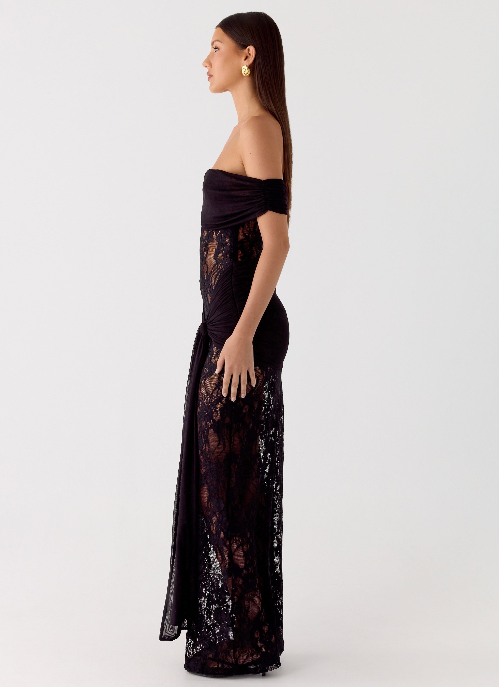 Maxi Jurk Off Shoulder – Kant Zomerjurk Elegant