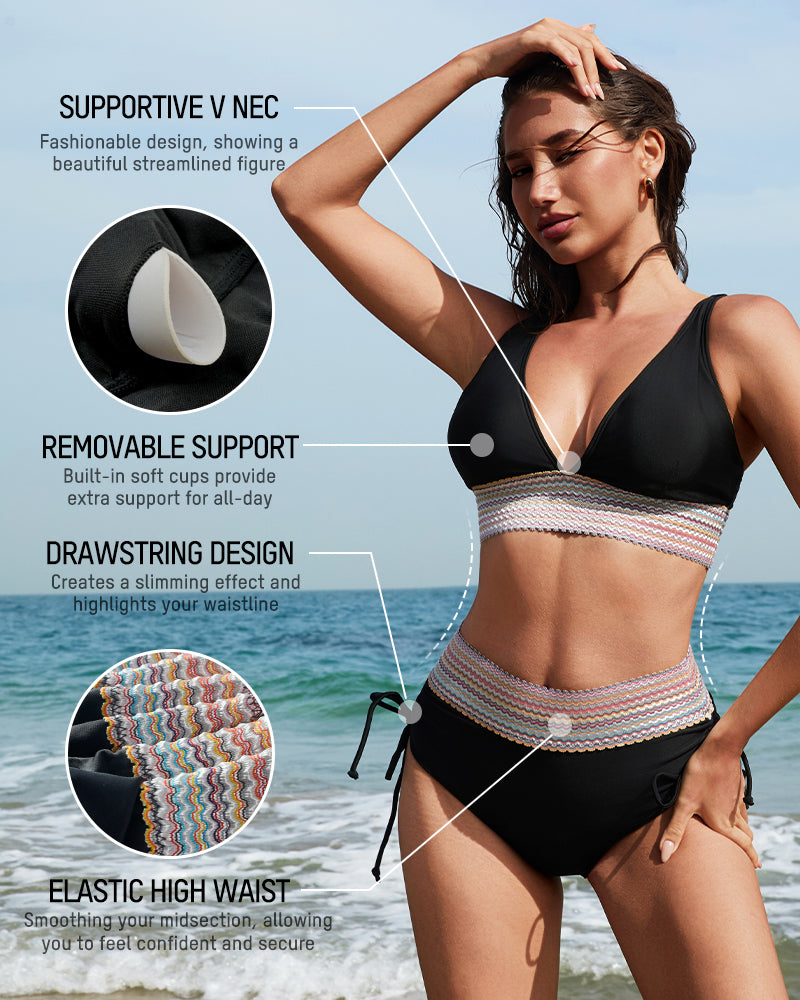 Kena Bikini Dames – Sportieve High Waist Set