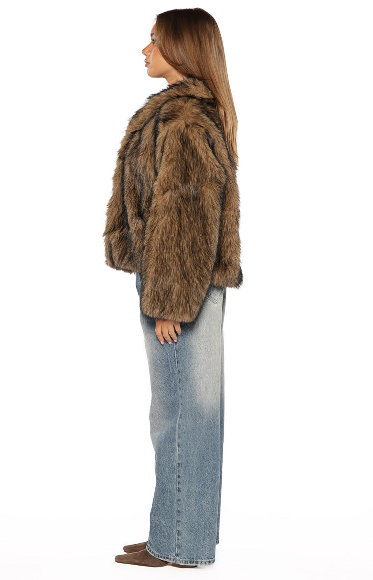 Faux Fur Jas Dames