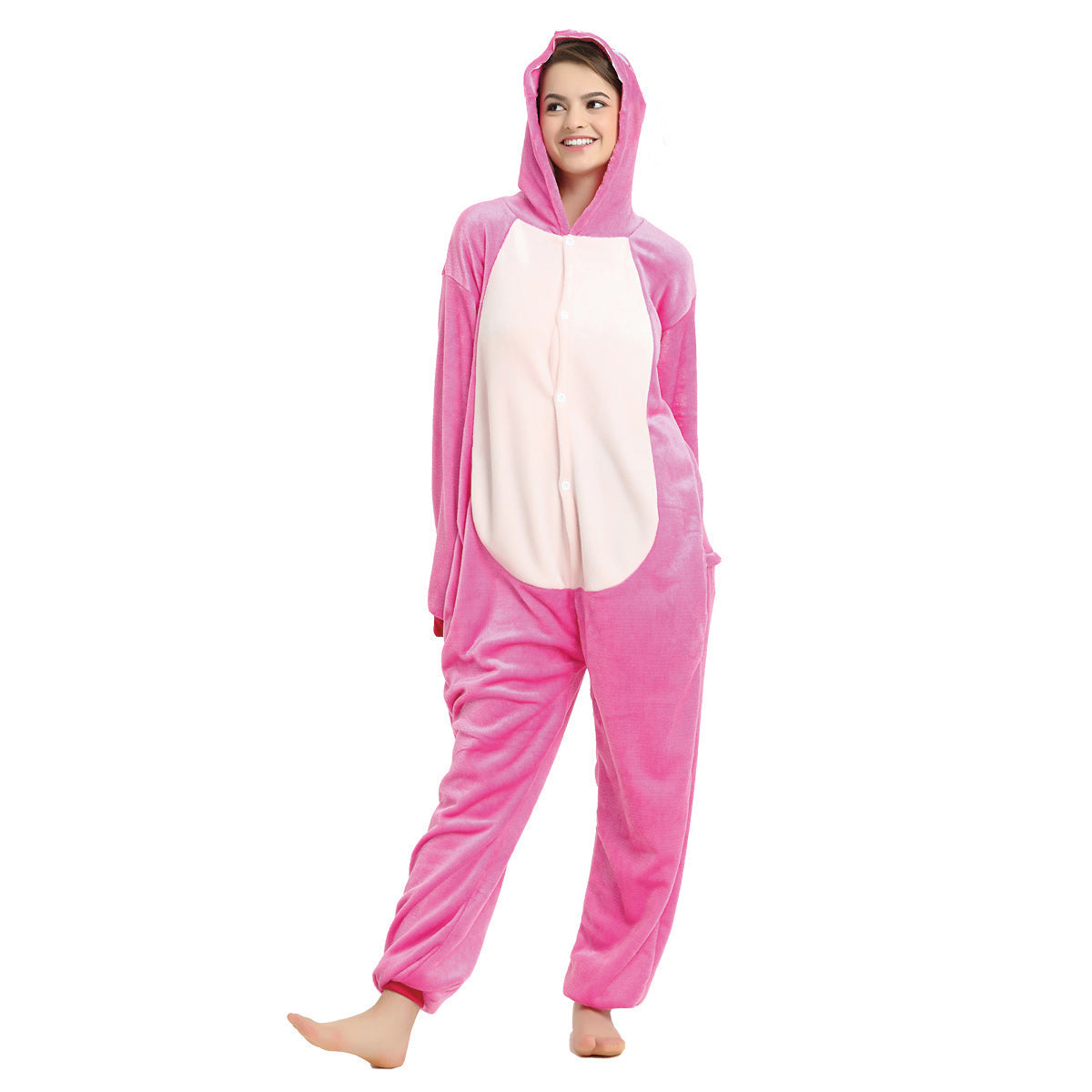 Dames Pyjamaset met Capuchon en Losvallende Pasvorm