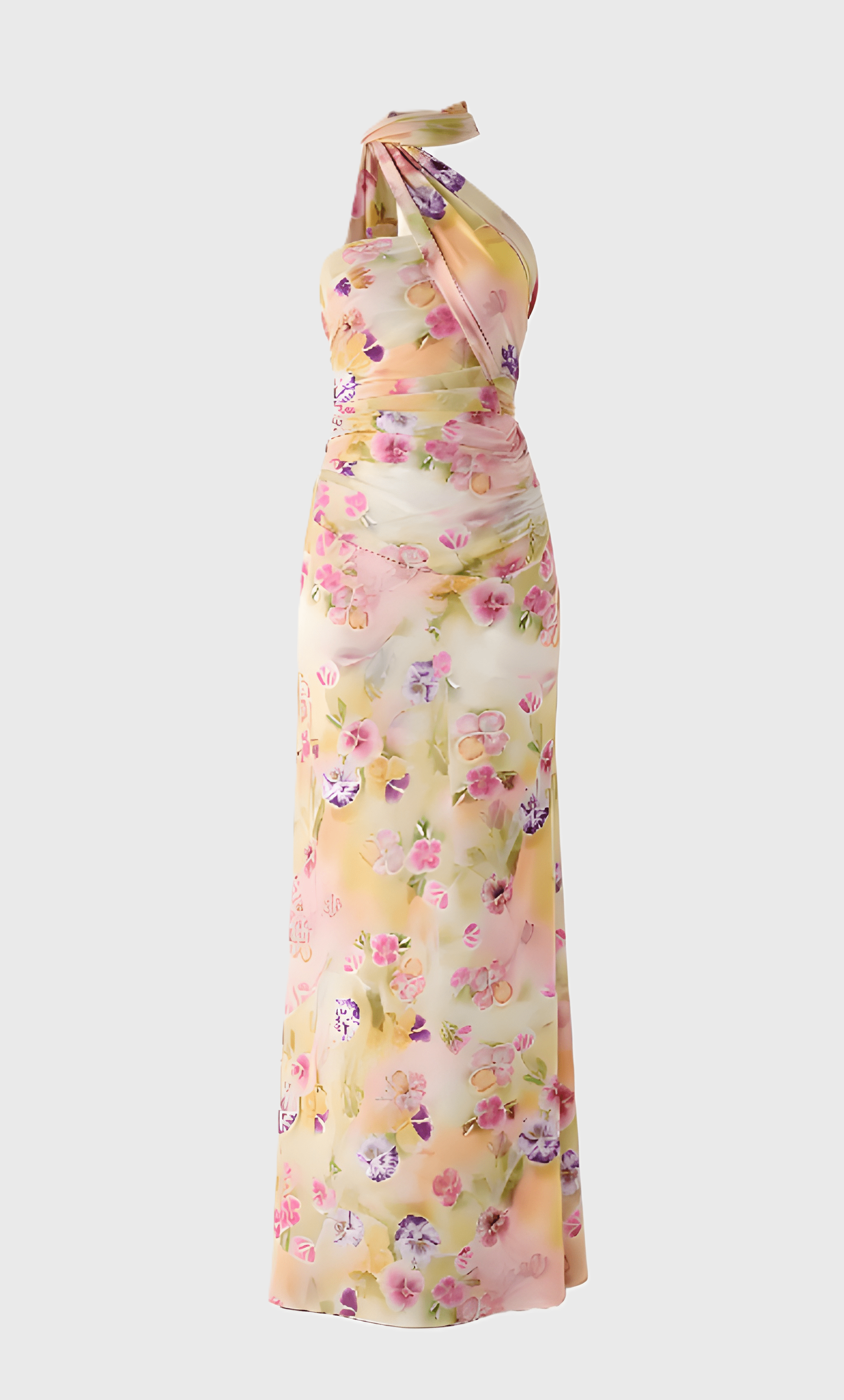 Halter Maxi Jurk Dames met Print
