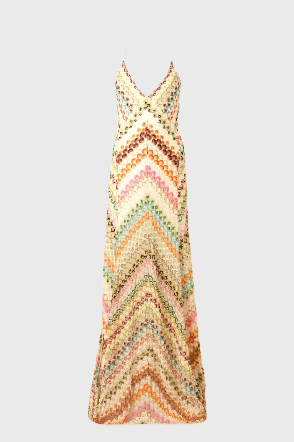 Maxi Jurk met Spaghettibandjes en Print