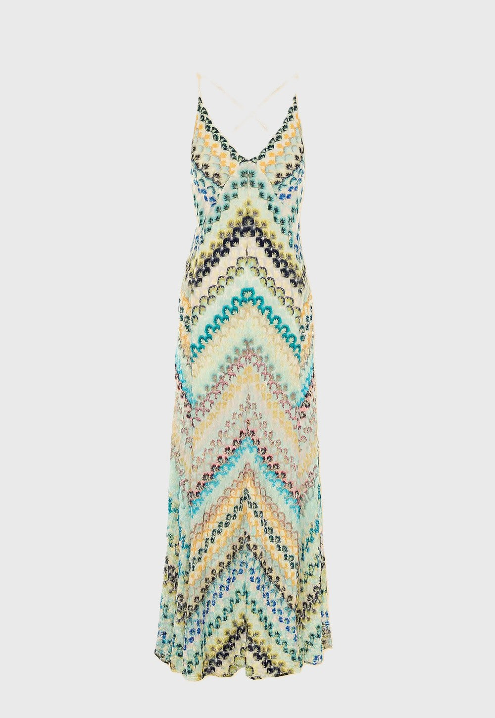 Maxi Jurk met Spaghettibandjes en Print