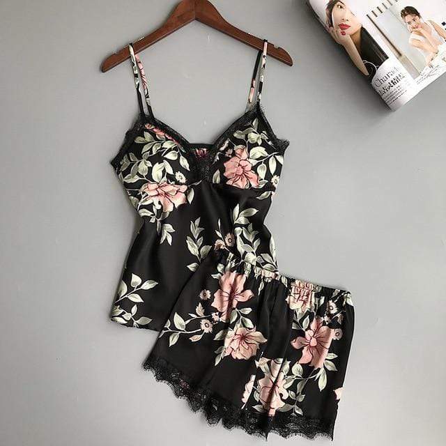 FLORA - Pyjamaset Dames Kant – Elegante Look & Soepele Pasvorm