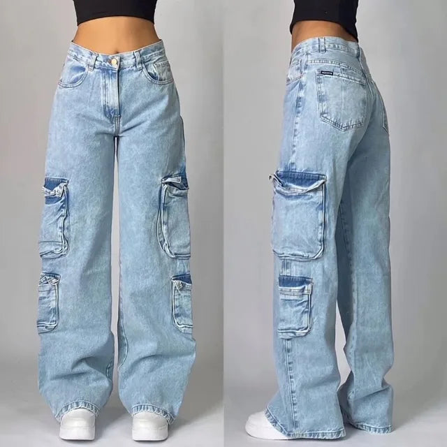 Dames Jeans met Zakken en Ritssluiting | Grote Maten t/m 3XL