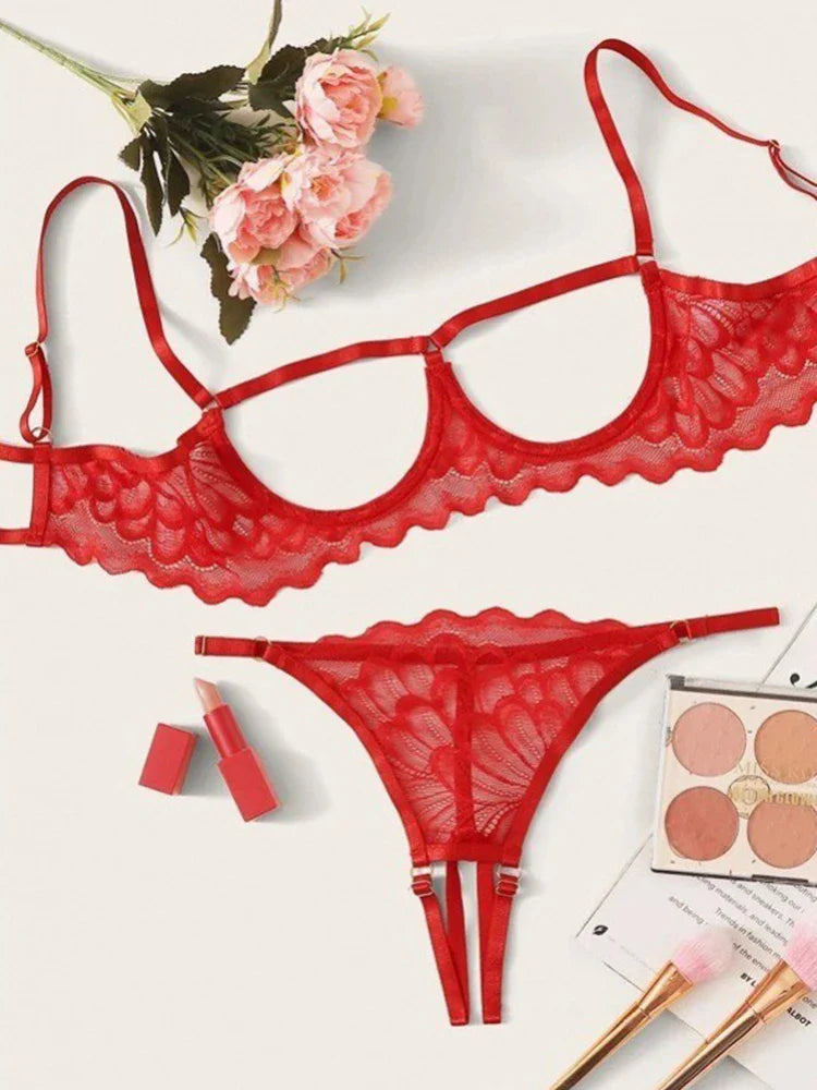 ARISTELLA - Lingerieset Dames Kant – Verfijnd – Verleidelijke Set met Soepele Pasvorm