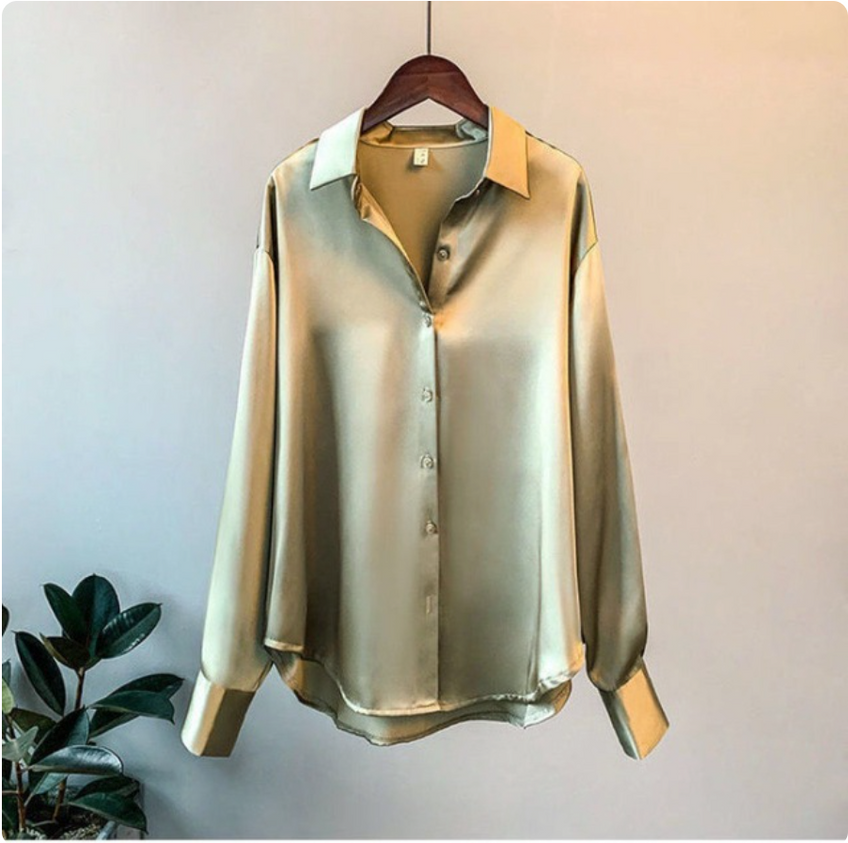 Dames Blouse met Knoopsluiting en Lange Mouwen | Grote Maten t/m 3XL