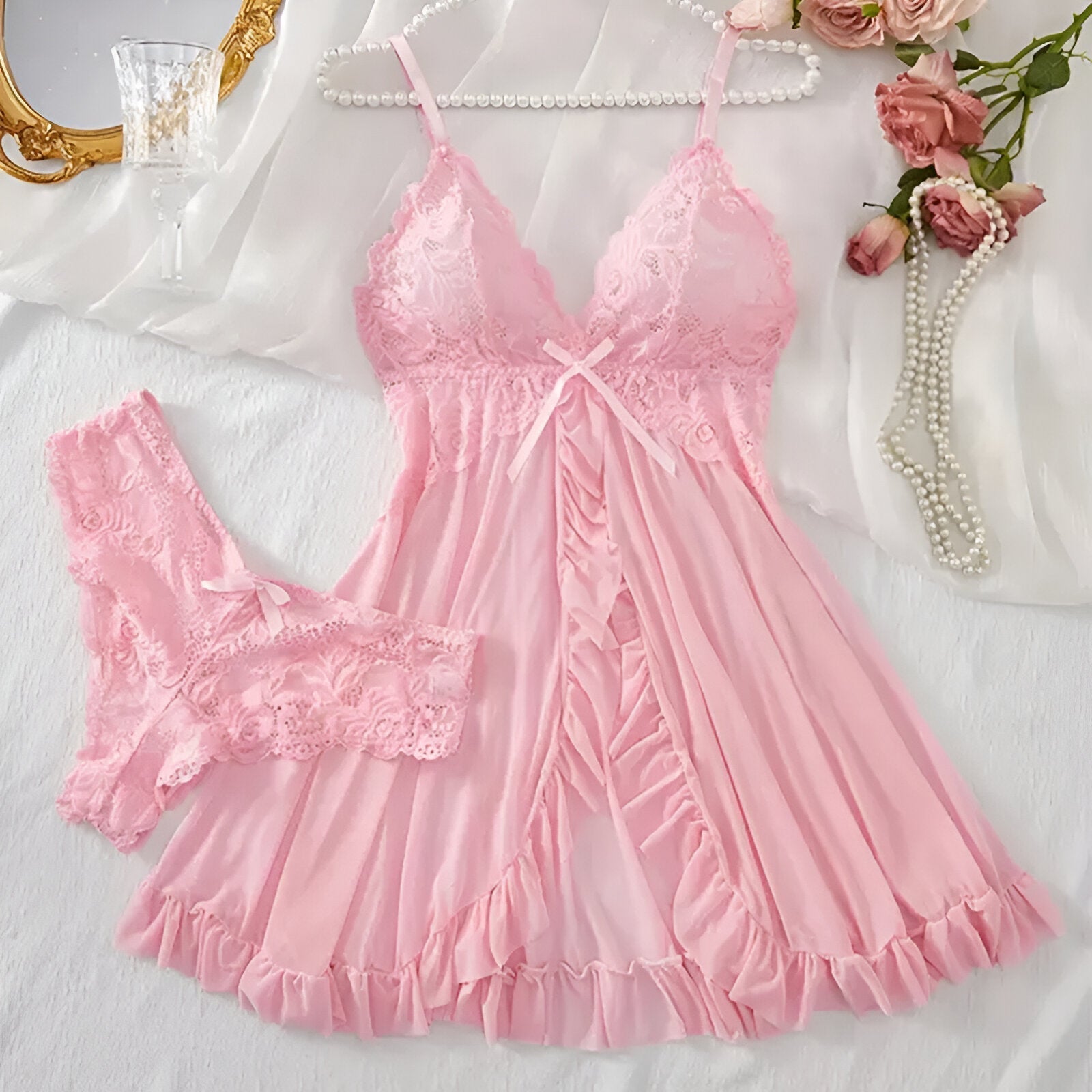 VERONA - Lingerieset Dames Kant – Sierlijk – Verfijnde Set & Vrouwelijke Pasvorm