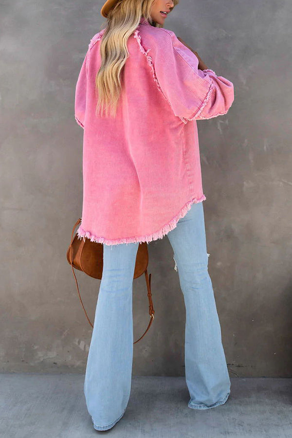 Dames Jeans met Knoopsluiting en Zakken