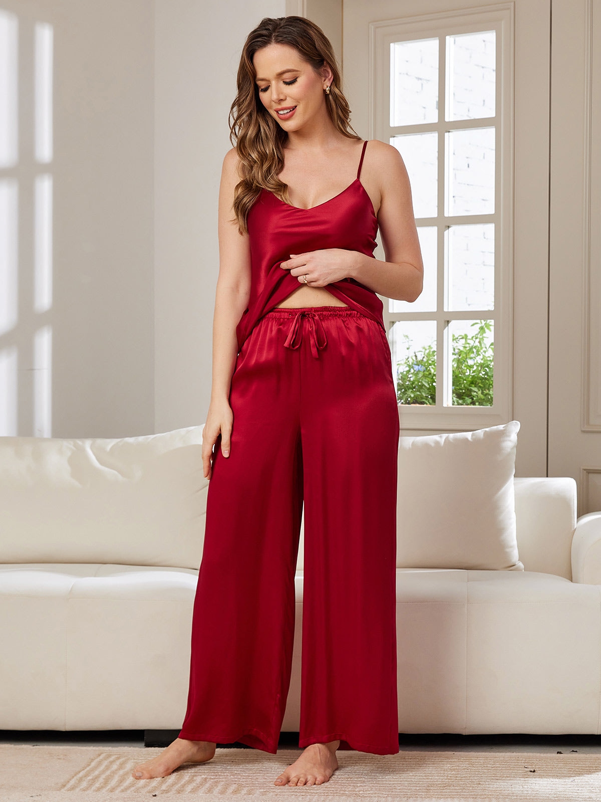 Luxe Satijnen Pyjamaset Dames
