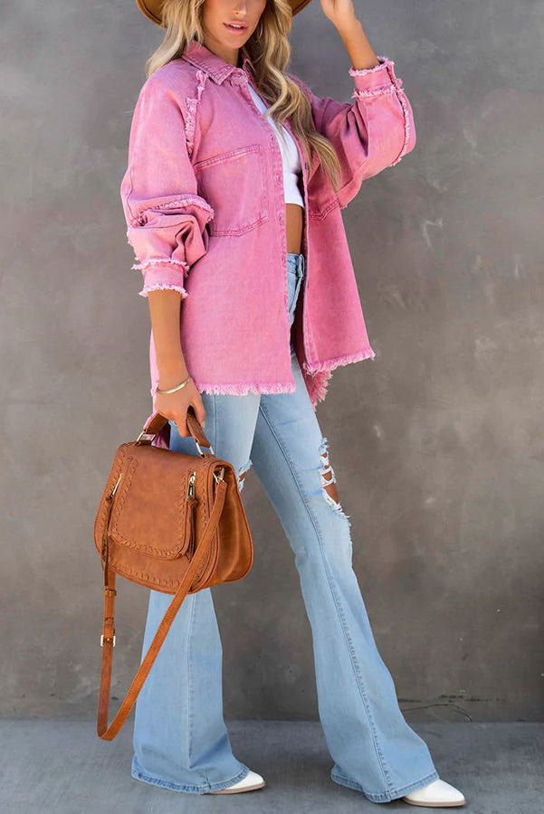 Dames Jeans met Knoopsluiting en Zakken
