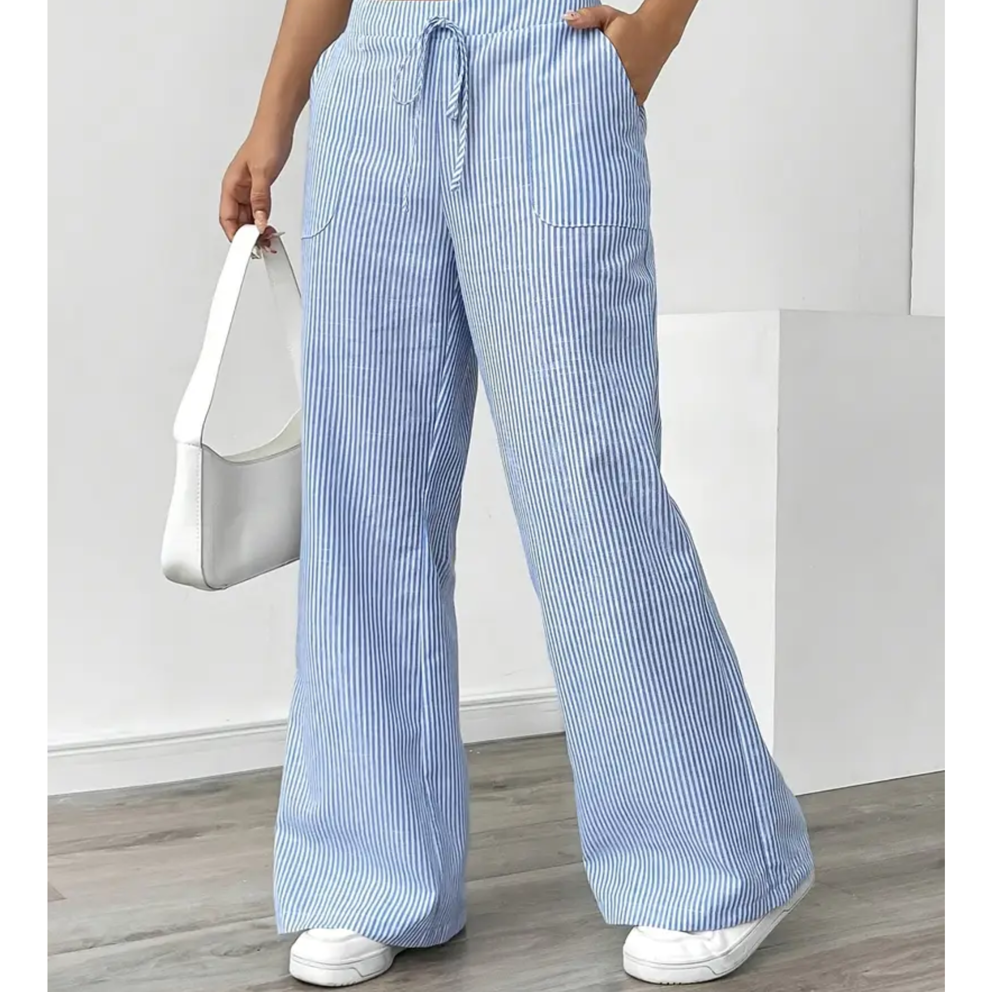 Dames Linnen Brede Broek