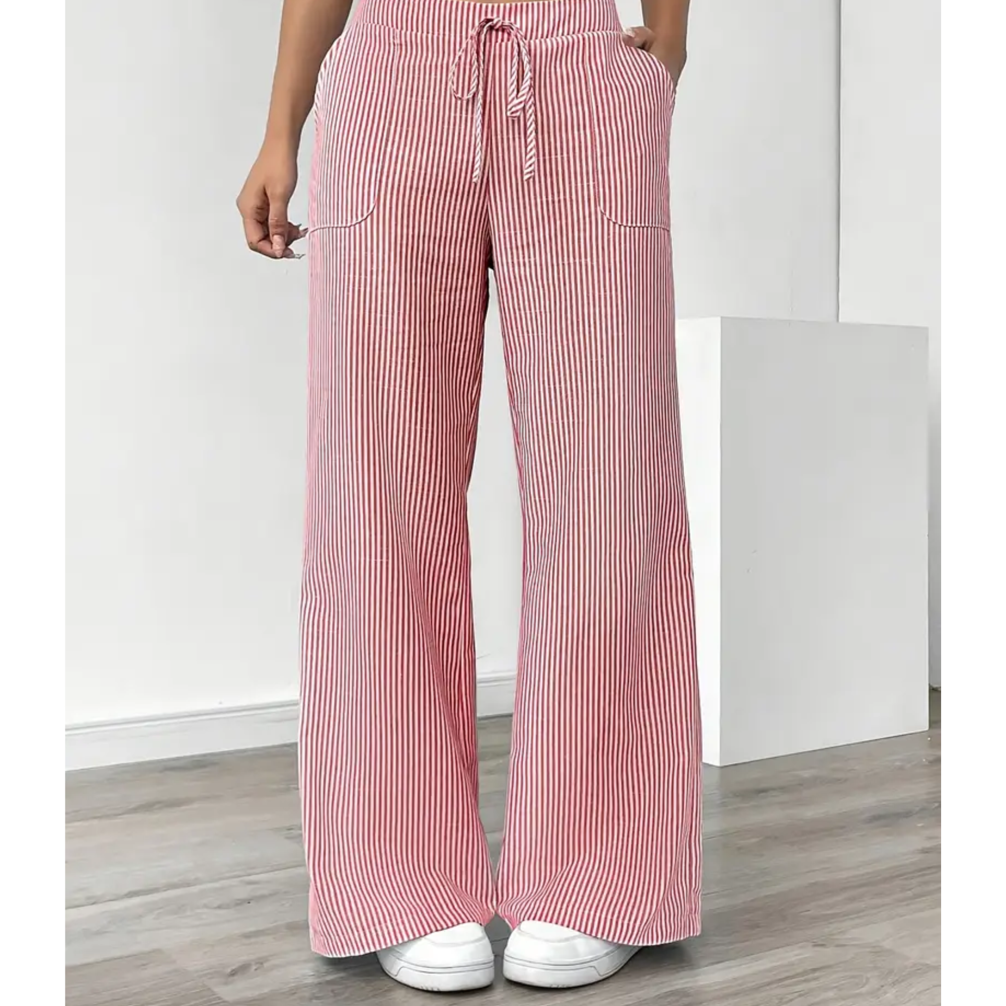 Dames Linnen Brede Broek